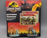 1993 Jurassic Park Plesiosaurus &amp; Iguanodon Die-Cast Figures Kenner New - $14.50