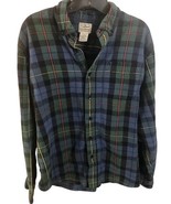 Vintage LL Bean Shirt Mens Regular Large Flannel Long Sleeve Cotton.  ID... - $225.80 MXN