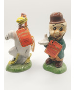 Vintage Warner Bros Elmer Fudd &amp; Fochorn Leghorn Amaretto Figures - $58.77