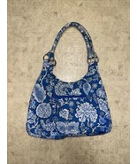 Vera Bradley Shoulder Bag Purse Blue Lagoon Zippered And Magnetic Closure - $508.92 MXN