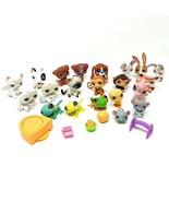 Lot of 28 Littlest Pet Shop Animal Figures and Accessories Cats Dog Frog... - £51.66 GBP