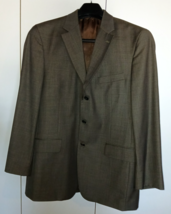 STAFFORD MEN'S BROWN 100% WOOL SUIT JACKET40R-EXCELLENT BARELY WORN - $34.00