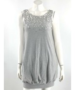 BCBG Max Azria Bubble Dress Size Medium Gray Sequin Pockets Wool Blend W... - £31.65 GBP