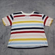 Hollister Shirt Girl S Multicolor Stripe Cotton Classic Junior Cropped Tee - $18.69