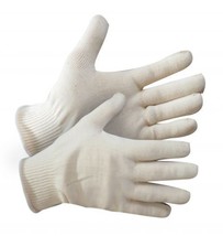 6 Pairs - White Cotton Light Weight Gloves Roping, Moving, Car Detail, Antiques - £7.95 GBP