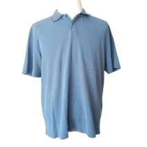 Joseph Abboud Mens Textured Luxury Polo Shirt Size XL Blue - £7.13 GBP
