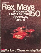 State Fair Park Spdwy USAC Indy Car Race Program 6/6/1971-Rex Mays-AJ Foyt-FR/G - £49.14 GBP
