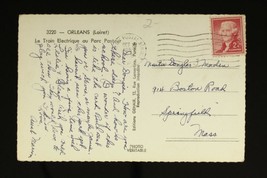 Vintage Postcard France Postal History Paris USA 1936 Cancel Chateau De ... - $7.61