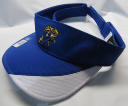 NCAA Kentucky Wildcats Embroidered Raised Cat Logo Visor Royal/White OSFM Mesh - £15.17 GBP