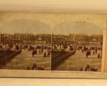Vintage Stereoview Card Garden Of the Tulleries Paris France  - £4.66 GBP