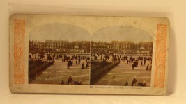 Vintage Stereoview Card Garden Of the Tulleries Paris France  - £4.65 GBP