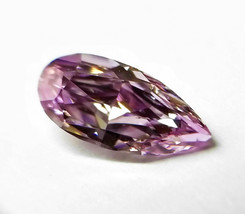 Real 0.28ct Natural Loose Fancy Pinkish Purple Color Diamond GIA Pear SI1 Rare - £18,894.44 GBP