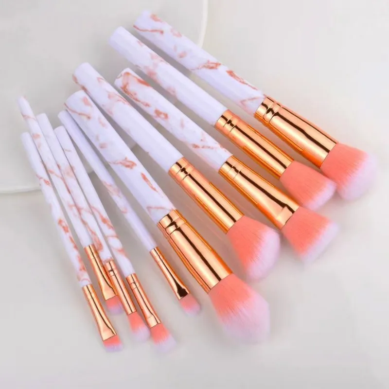 Piece large li stone pattern makeup brush set 5 large 5 small eyeshadow lipstick makeup thumb200