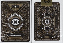 Mechanic Glimmer Deck Playing Cards Poker Size USPCC Gold Marked Limited Custom - £17.11 GBP