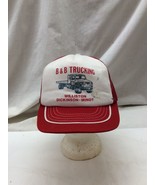Trucker Hat Baseball Cap Vintage Snapback B&amp;B Trucking Williston Dickins... - $55.48 CAD
