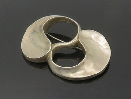 BAYANIHAN 925 Sterling Silver - Vintage Shiny Modernist Brooch Pin - BP6759 - £108.06 GBP