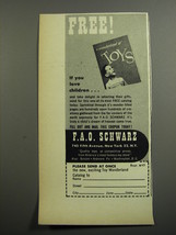 1952 F.A.O. Schwarz Toys Ad - If you love children - £14.54 GBP