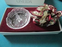 Oneida Crystal Vanity Ring Holder And Jewelry Pouch New Original - £43.52 GBP