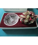 ONEIDA CRYSTAL VANITY RING HOLDER AND JEWELRY POUCH NEW original - $55.43