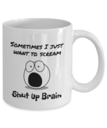 Funny Screaming Brain Coffee Mug Ceramic Novelty Mugs 11oz 15oz Fun Gift Idea - £11.64 GBP - £13.19 GBP