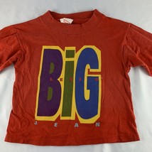 Vintage Levis T Shirt Big Jean Boys Size 6 Cotton Made USA Tee Crew Kids... - £11.71 GBP