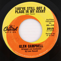 Glen Campbell – By The Time I Get To Phoenix/Place In My Heart 45 rpm 7&quot; Single - £7.83 GBP
