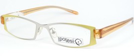 Tesi Art By Ipotesi 352 01 Silver /YELLOW Corn /AMBER Eyeglasses 51-17-140 Italy - $91.78