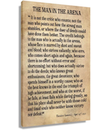 The Man in the Arena Framed Poster Inspirational Wall Art Prints Modern ... - £28.07 GBP