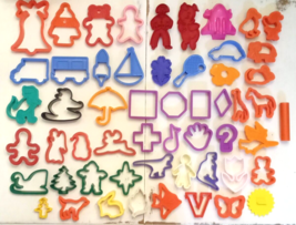 COOKIE CUTTER LOT of 54 Jello Jigglers Party Shots Animals Transportation Xmas - £15.74 GBP
