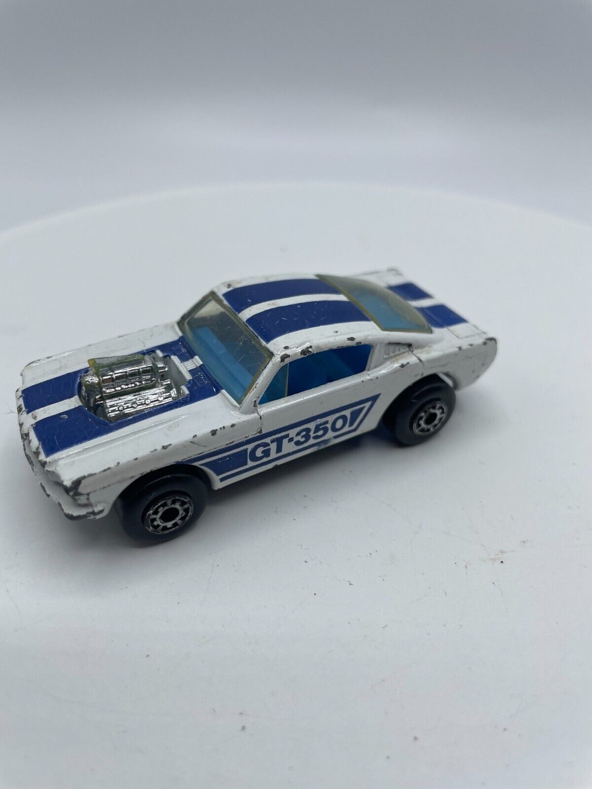 Vintage Matchbox Lesney Superfast Mustang GT350 White No. 23 Diecast Toy Car - $7.59