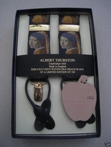 ALBERT THURSTON BRACES SILK GIRL WITH A PEARL EARRING ORIGINAL Y BACK - £1,764.93 GBP