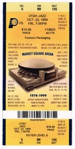 1999 Indiana Pacers Final Game at Market Square Arena Full Unused Season ticket - £188.22 GBP