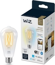 Wiz Connected 60W St19 Tunable White Filament Led Smart Light Bulbs -, 1... - $31.99