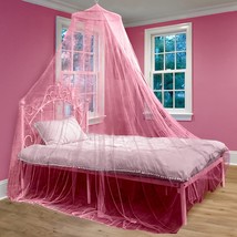 Bollepo Bed Canopy For Girls - Pink Princess Baby Canopy Netting Room Decor, - £30.33 GBP