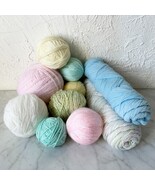 Lot of Baby Yarn Acrylic Pastel Ombre + Solids Pink Yellow Blue Green White - €24,25 EUR