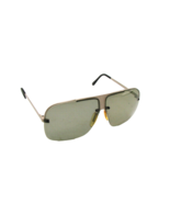 Vintage Sunglasses Rimless Navigator Aviator Smoke Gray Lens Gold Tone U... - $17.32