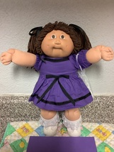 First Edition Vintage Cabbage Patch Kid Girl Freckles Brown Hair Head Mo... - £184.85 GBP