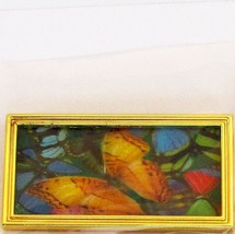 Dollhouse 3-D Picture Butterflies in Gold Metal Frame G7121 Miniatures World - £3.67 GBP