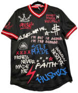rebel minds street wear shirt men&#39;s medium black - $39.90