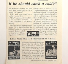 1934 Vicks VapoRub Cold Remedy Advertisement Medical Ephemera  - €17,25 EUR