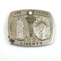 Vintage 1986 Statue of Liberty Metal Belt Buckle 100 Years of Liberty 1886-1986 - £15.65 GBP