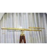 Nautical Brass Floor Standing Double Barrel Telescope Tripod Marine Coll... - $369.28 CAD