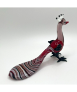 New Collection! Murano Glass Handcrafted Unique Custom Designed Peacock ... - $109.27 CAD