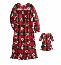 Disney Mickey Mouse Santa Size 6 Girls Jammies for Your Families Sleep S... - $25.73