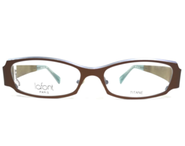 Lafont Eyeglasses Frames 582 BENGALE2 Brown Purple Rectangular 53-16-135 - $149.40