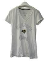 Nike Womens St. Louis Rams Football Legend V-Neck Performance T-Shirt White XS - £15.81 GBP