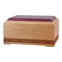 Cherry New Orleans Wood Cremation Urn - £240.51 GBP