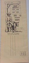 VTG 1964 Map Knott&#39;s Berry Farm &amp; Ghost Town + 42 Shops &amp; Lg Map..Buena Park CA - £3.12 GBP