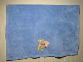 Disney Dumbo blue plush baby blanket USED READ - £23.73 GBP