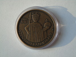 King Saint Stephen, Szent István Király, Hungarian collector coin, UNC patinated - £19.18 GBP